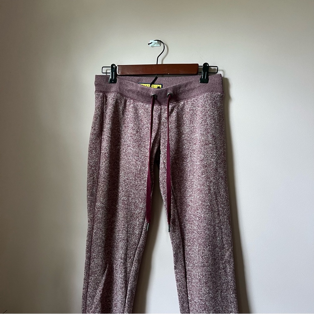 Pacsun Prince & Fox Maroon and White Sweatpants